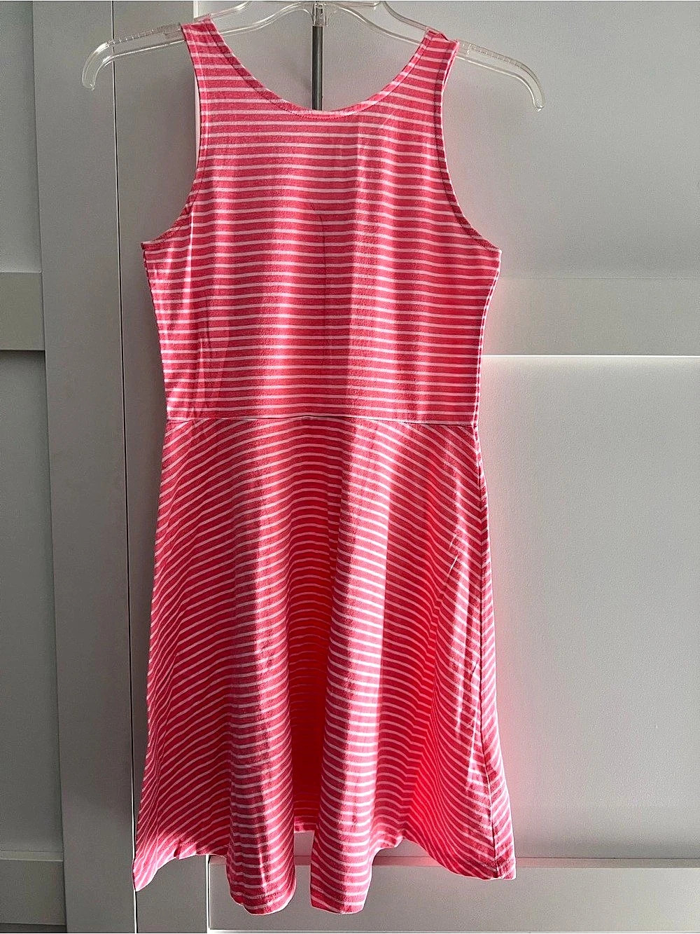 Old Navy Striped Mini Dress in Pink & White Size XL (14)